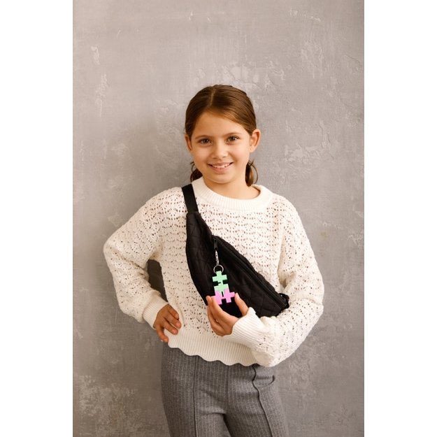 Plus Plus HEXEL DUO raktų pakabukas, mėtinė/violetinė  1