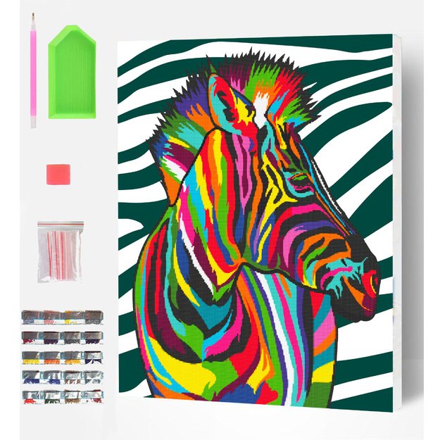 Splat Planet deimantinė dėlionė ZEBRAS 30x40 cm 3