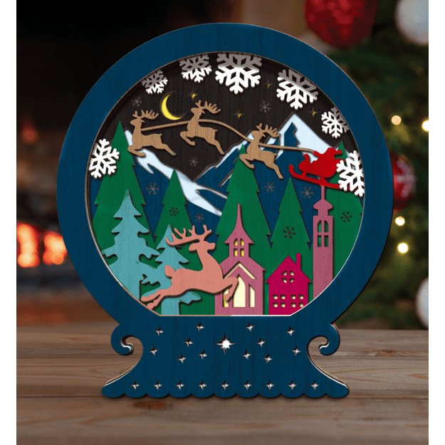 Splat Planet 3D medinis rankdarbis, Kalėdinis sniego gaublys 3