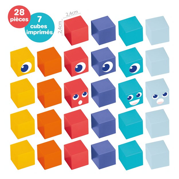 LUDI magnetinis konstruktorius Kubeliai, kelioninis formatas 3