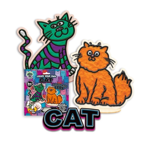 Splat Planet kūrybinis modelino rinkinys su medinėmis Katytėmis 3