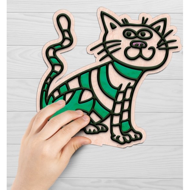 Splat Planet kūrybinis modelino rinkinys su medinėmis Katytėmis 5