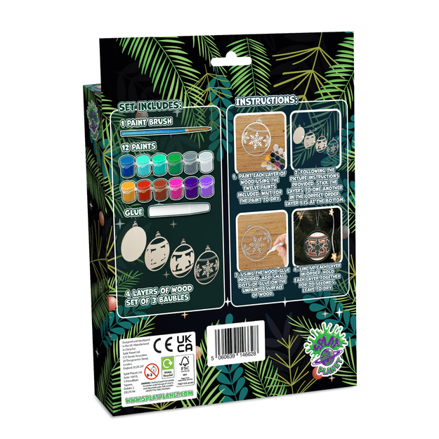 Splat Planet 3D medinis rankdarbis, Kalėdiniai žaisliukai 2