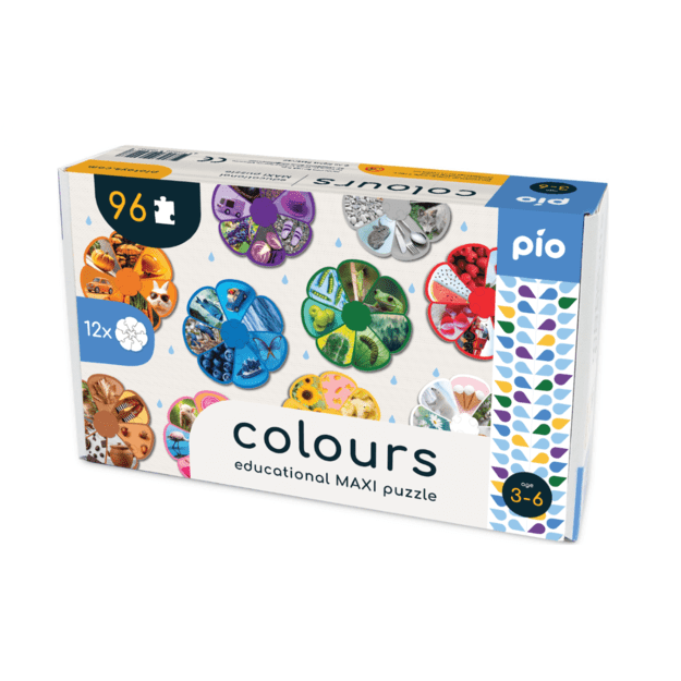 Maxi dėlionė COLOURS, 3-6 metų vaikams