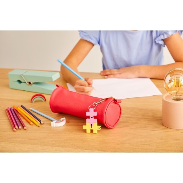 Plus Plus HEXEL DUO raktų pakabukas, pastelinė geltona/rožinė 1