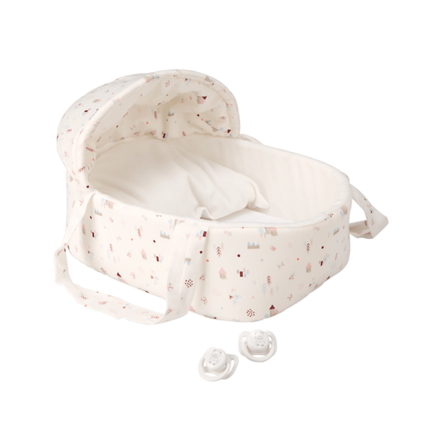 Arias kūdikėliai dvynukai baltoje nešyklėje, 26 cm 1