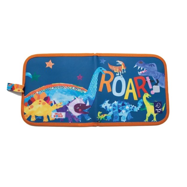 Jaq Jaq Bird piešimo knyga su netepančiomis kreidelėmis, Dinozauras 2