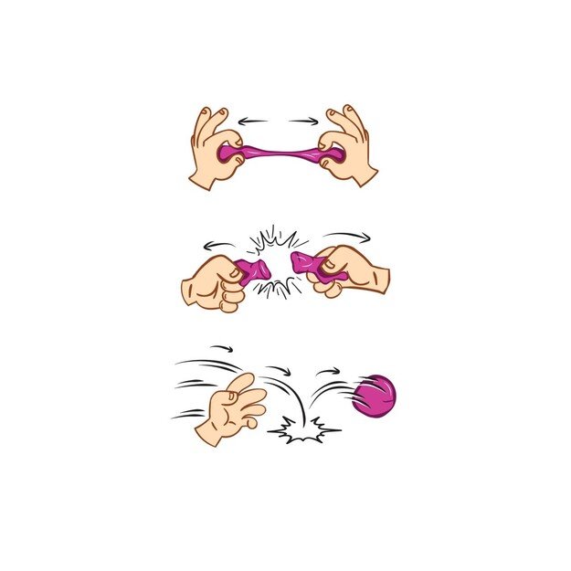 Red Castle šokinėjantis modelinas, violetinis 20 g 1