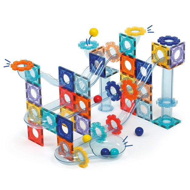 LUDI magnetinis konstruktorius Trasų sistema su kamuoliukais
