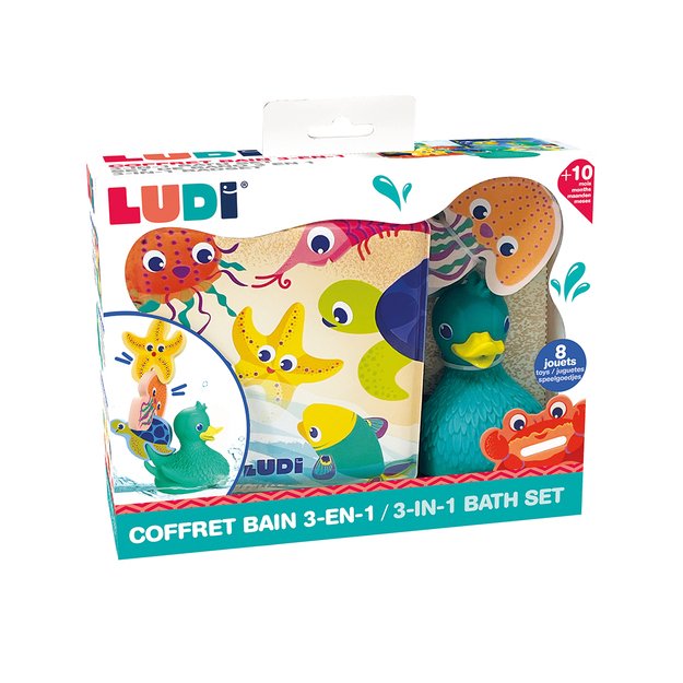 LUDI vonios rinkinys 3in1 Laiminga antis ir draugai 1