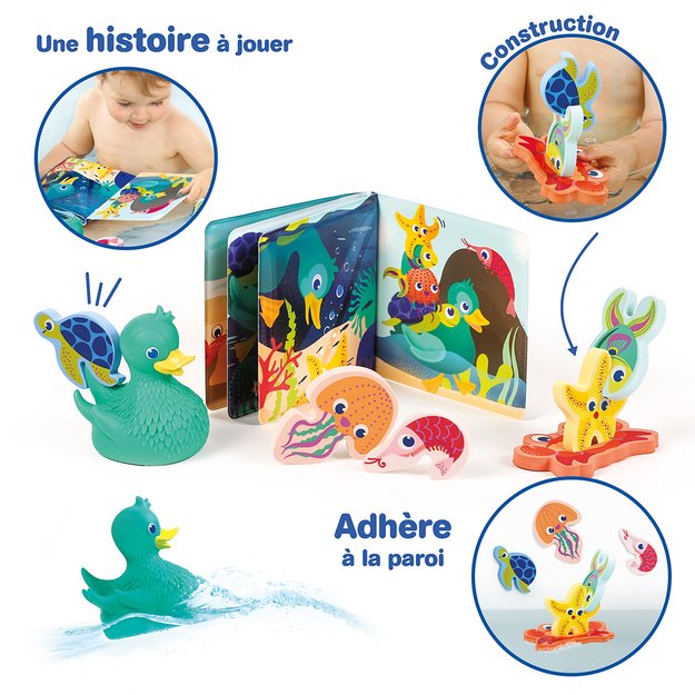 LUDI vonios rinkinys 3in1 Laiminga antis ir draugai 4