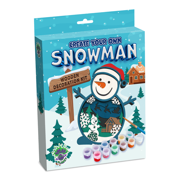 Splat Planet 3D medinis paveikslas, Kalėdinis Sniego senis