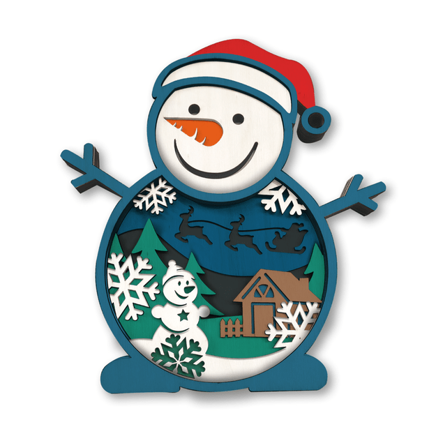 Splat Planet 3D medinis paveikslas, Kalėdinis Sniego senis 1