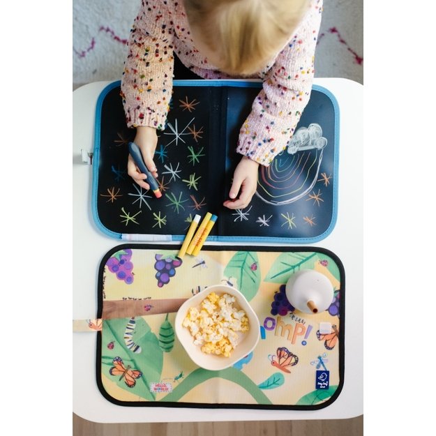 Jaq Jaq Bird piešimo padėklas su netepančiomis kreidelėmis, Vabaliukai 5