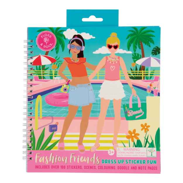 Knygelė su 100 lipdukų Dress up, prie baseino