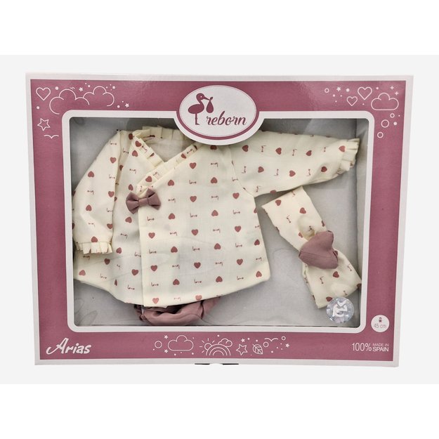 Arias lėlės kūdikio rūbeliai, 45 cm