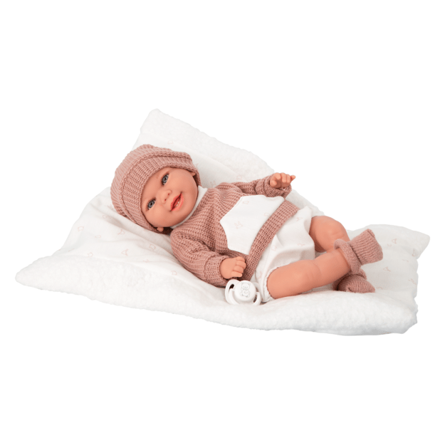 Arias kūdikėlis su megztuku, 35 cm