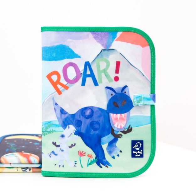 Jaq Jaq Bird piešimo padėklas su netepančiomis kreidelėmis, Dinozauras 1