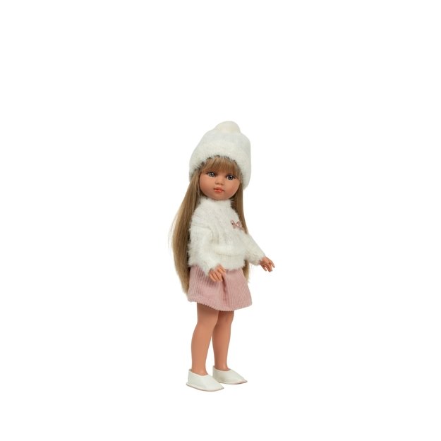 Arias lėlė mergaitė Carlota pūkuotu megztiniu, 36 cm 3