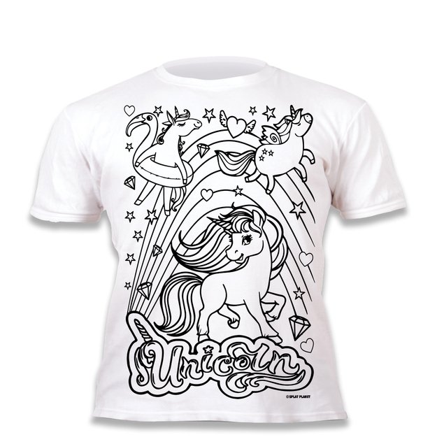 Splat Planet marškinėliai su flomasteriais, Vienaragiai 2