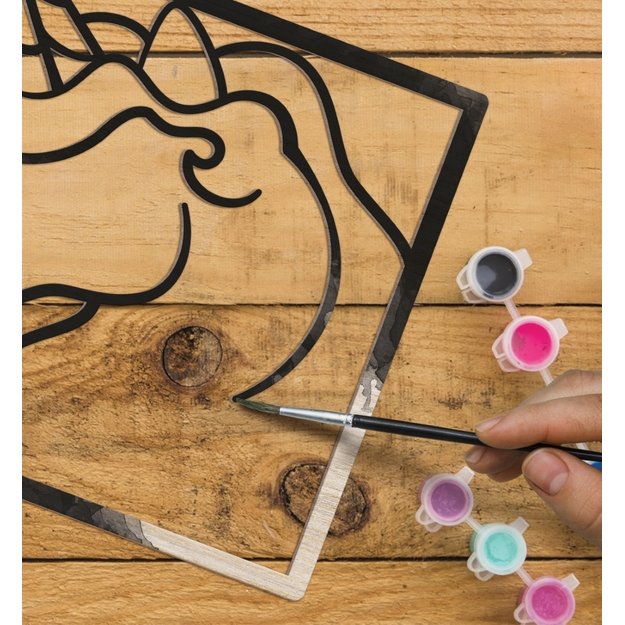 Splat Planet medinis 3D spalvinimo paveikslas, Vienaragis 3