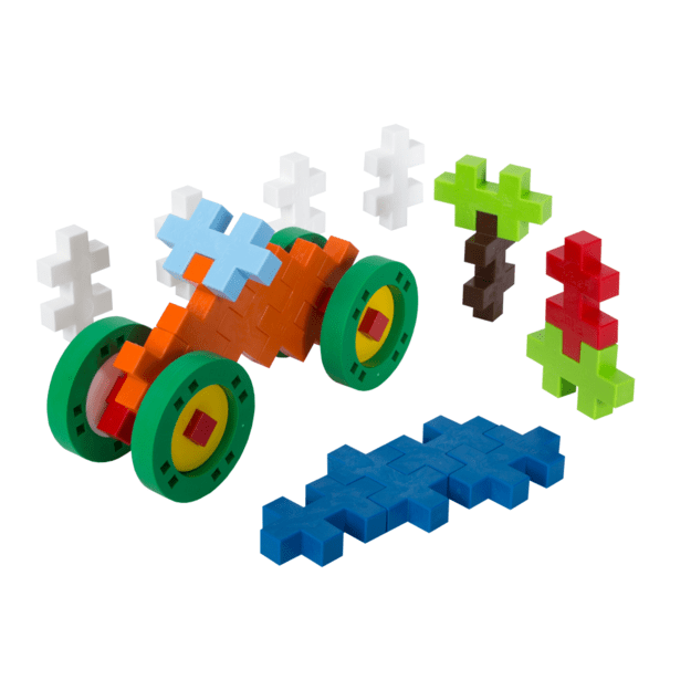 Plus Plus konstruktorius DIDELĖS detalės Statyk ir važiuok 29 1