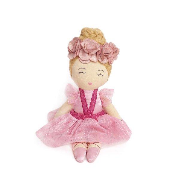 Svoora medžiaginė lėlė balerina, 20 cm 2