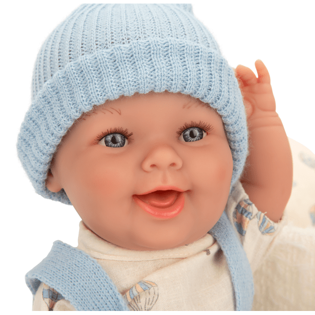 Arias kūdikėlis lėlė baltoje nešyklėje, berniukas, 33 cm 2