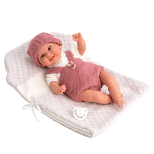 Arias kūdikėlis su rožine mova, 35 cm