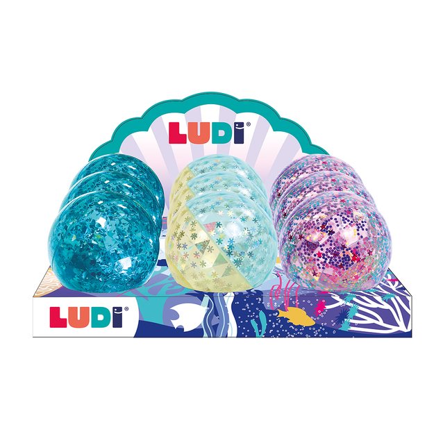 LUDI sensorinis kamuoliukas su blizgučiais, 1 vnt. 1
