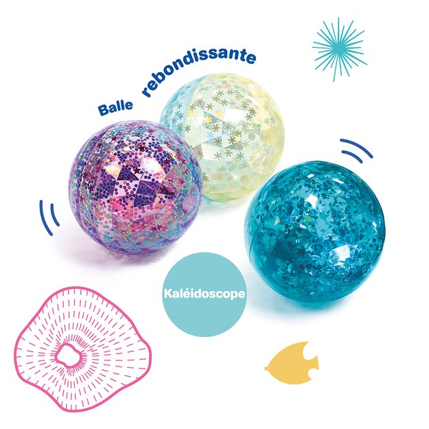 LUDI sensorinis kamuoliukas su blizgučiais, 1 vnt. 6