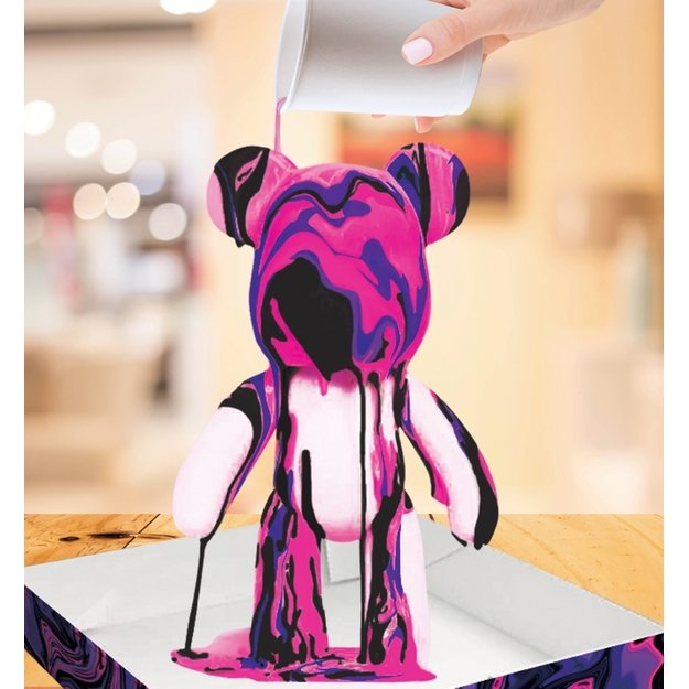 Splat Planet kūrybinis rinkinys Marble Bear, rožinis 4