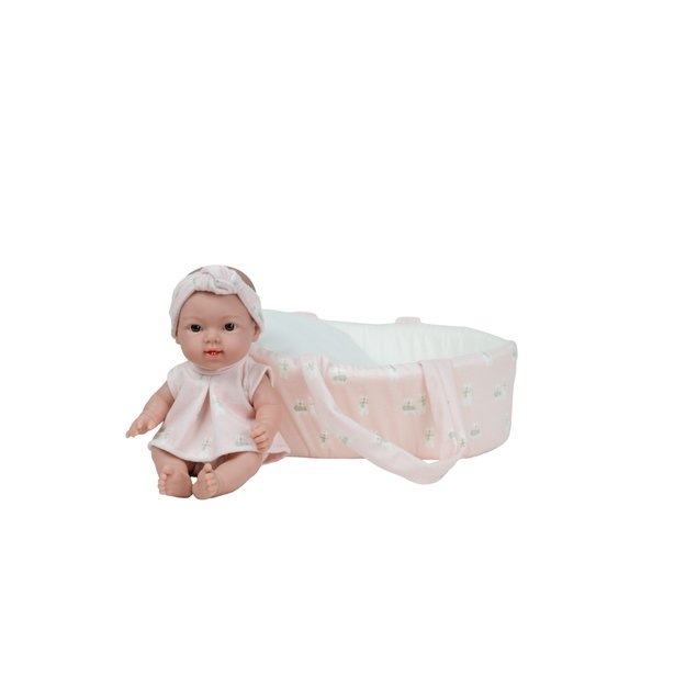 Arias lėlė kūdikėlis su rožine nešykle, 26 cm 3
