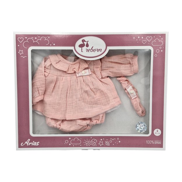 Arias lėlės kūdikio rūbeliai, 45 cm
