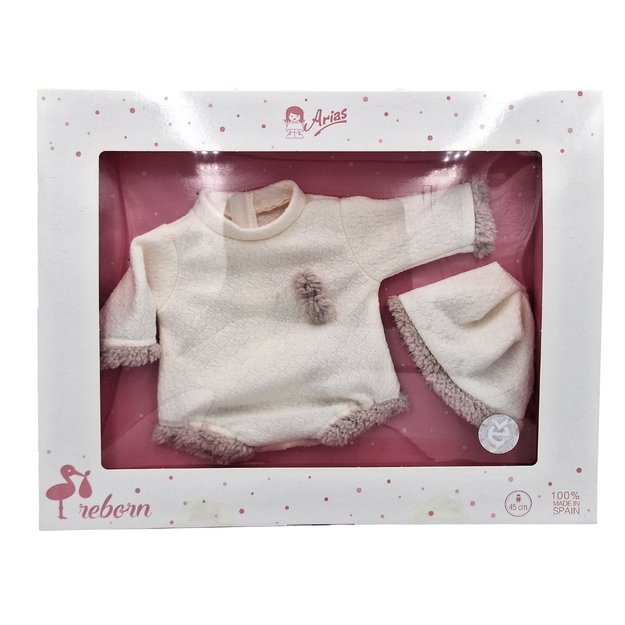 Arias lėlės kūdikio rūbeliai, 40 cm