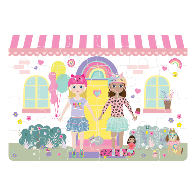 Mini dėlionė, Geriausios draugės, 24 det. 1