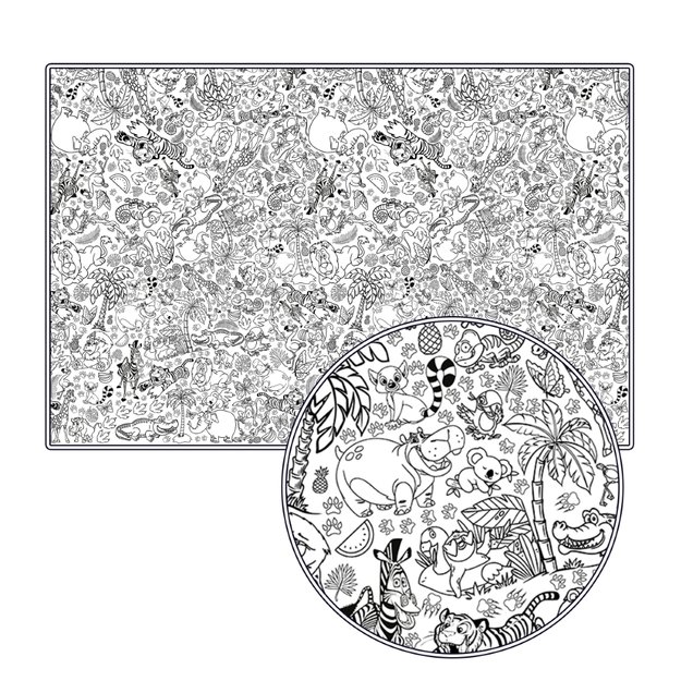 Splat Planet spalvinimo staltiesės, Safari 2 vnt. 4