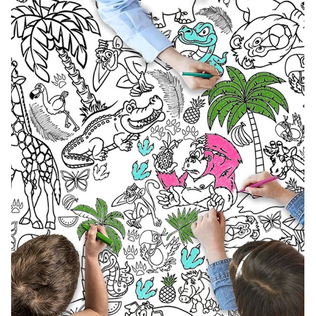 Splat Planet spalvinimo staltiesės, Safari 2 vnt. 2