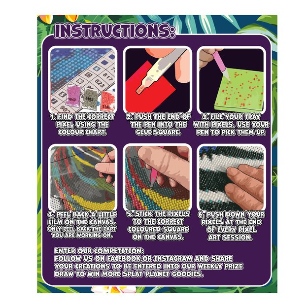 Splat Planet deimantinė dėlionė DRUGELIS 30x40 cm 1