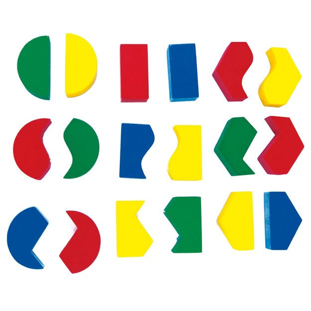 Medinė geometrinių formų dėlionė 4