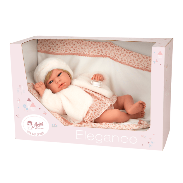 Arias lėlytė kūdikėlis su kailinukais, 40 cm 1