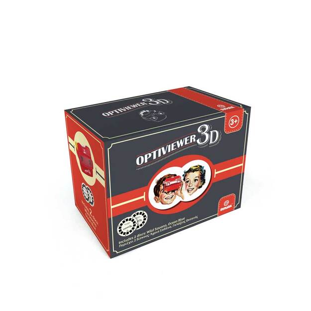 Svoora retro 3D akiniai Optiviewer su 2 diskais 1