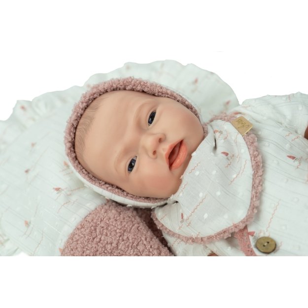 Arias silikoninė Reborn lėlė kūdikėlis, mergaitė 40 cm 4