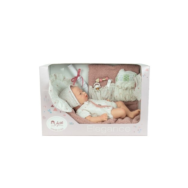 Arias silikoninė Reborn lėlė kūdikėlis, mergaitė 40 cm 1