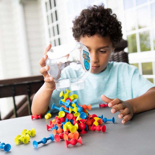  Mini Squigz lipšniukai - čiuptukai, 75 vnt. 2