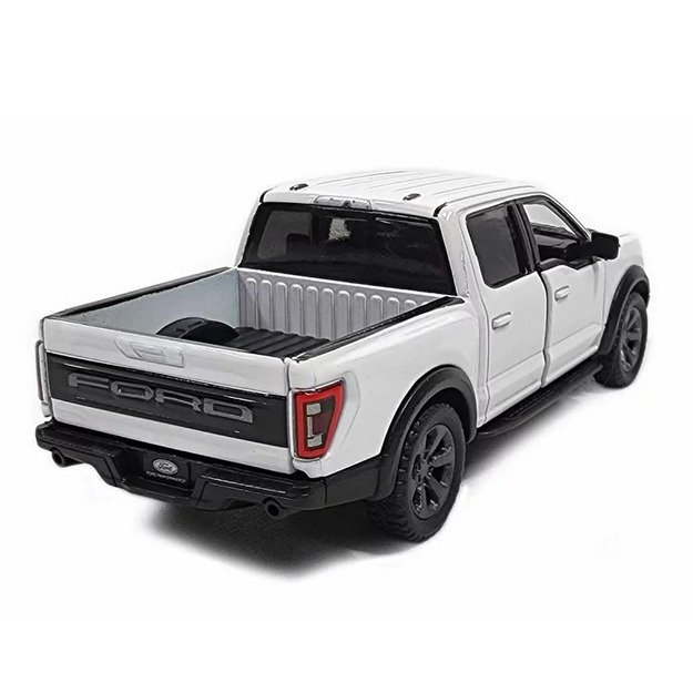 KiNSMART automobilis, 2022 Ford F-150 Raptor, baltas