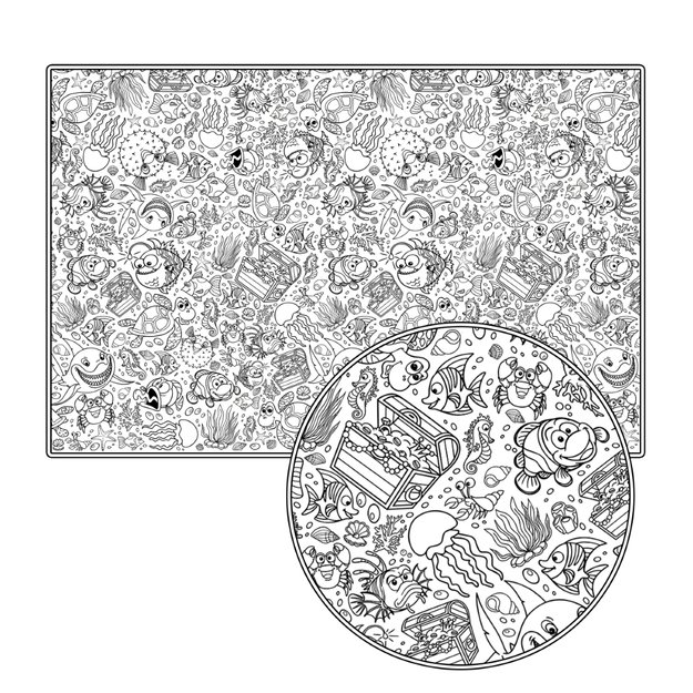 Splat Planet spalvinimo staltiesės, Jūra 2 vnt. 5