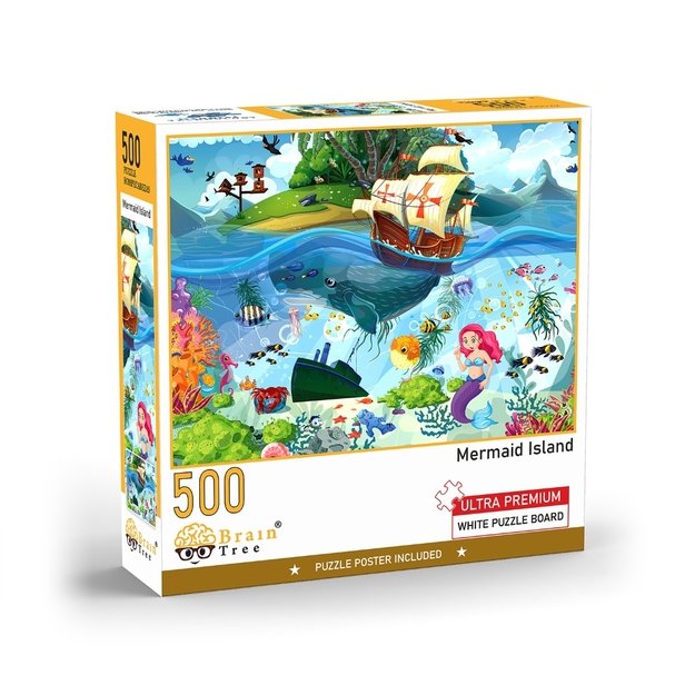 Brain Tree dėlionė, Undinėlės sala, 500 det.