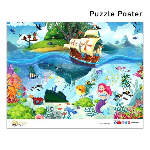 Brain Tree dėlionė, Undinėlės sala, 500 det. 2