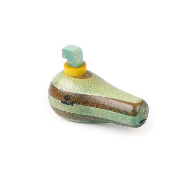 Svoora švilpukas paukštelis, žalios spalvos